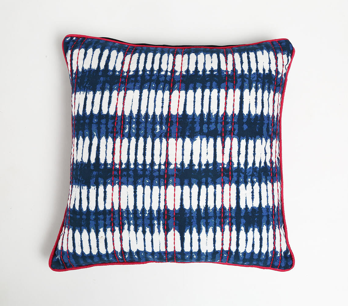 Ikat & Kantha Cushion Cover