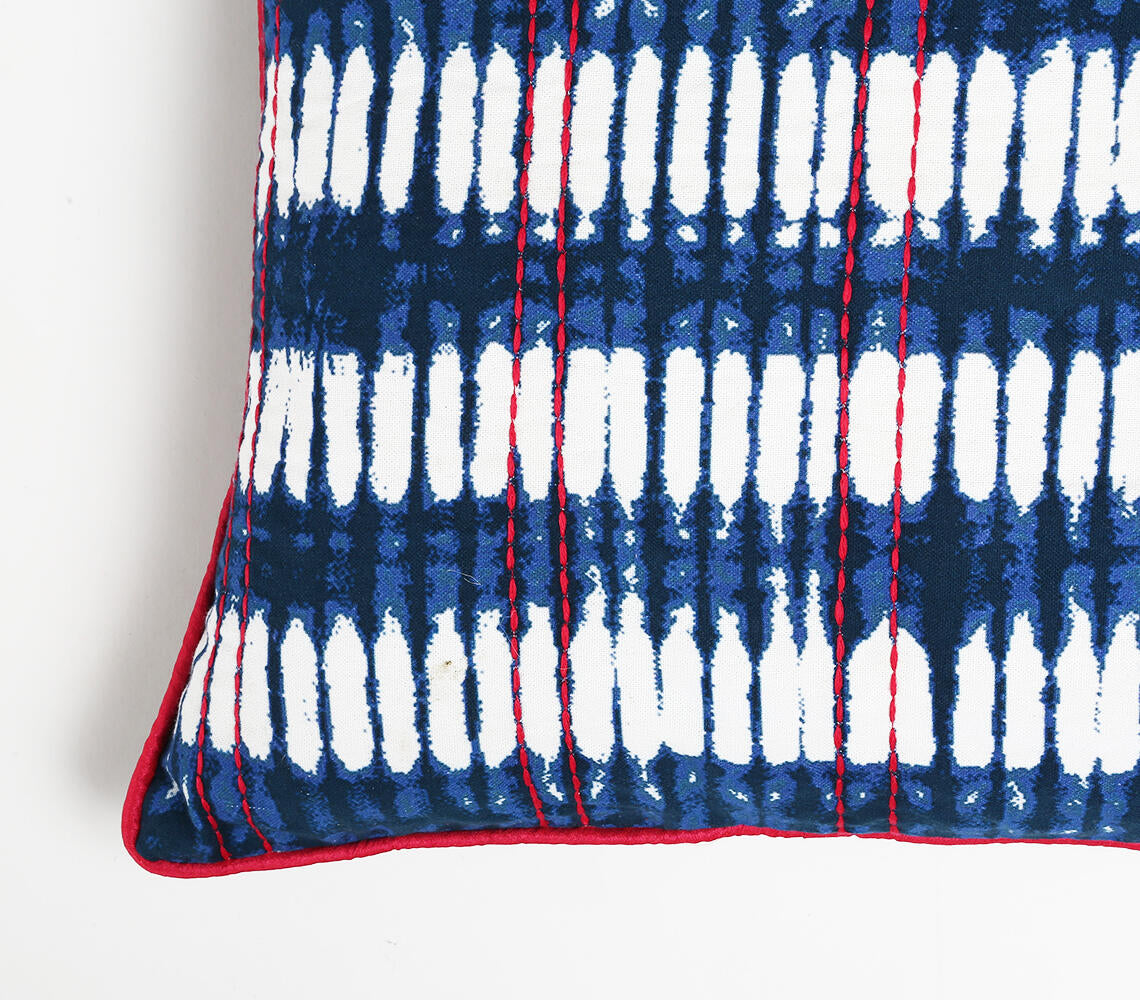 Ikat & Kantha Cushion Cover