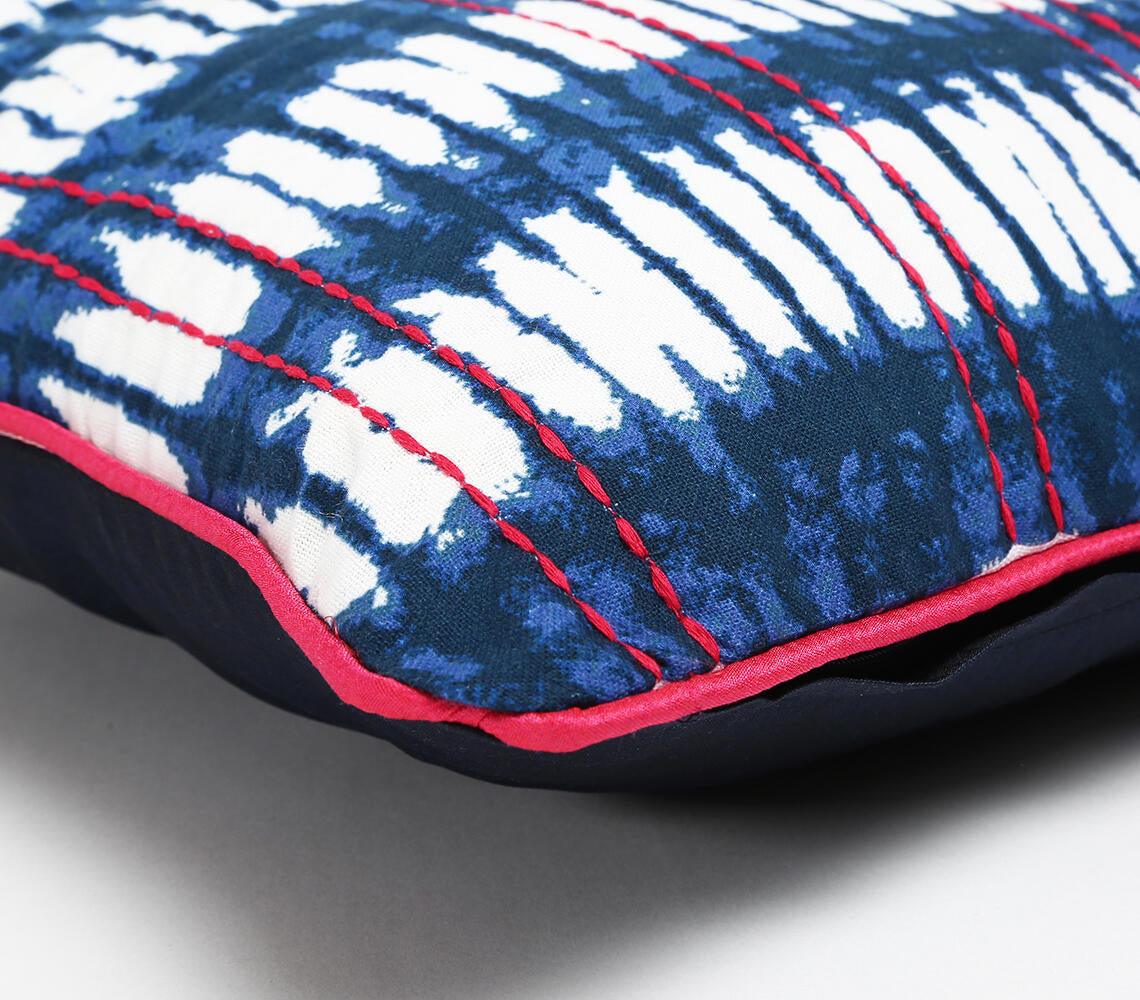 Ikat & Kantha Cushion Cover