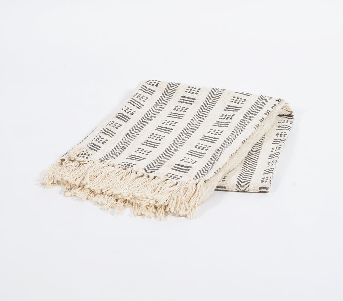 Muted Tribal Printed Throw