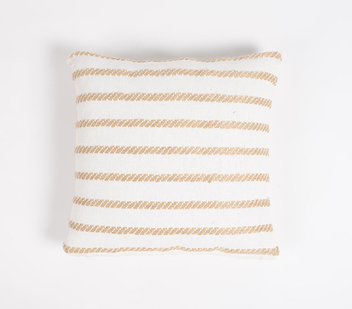 Woven Jute & Cotton Cushion cover