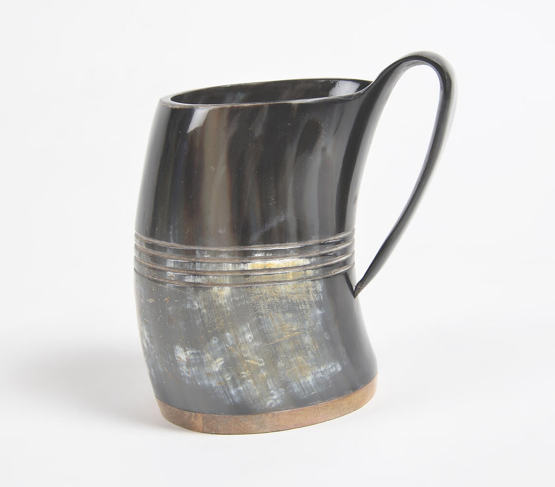 Hand Cut Recycled Horn Water Jug