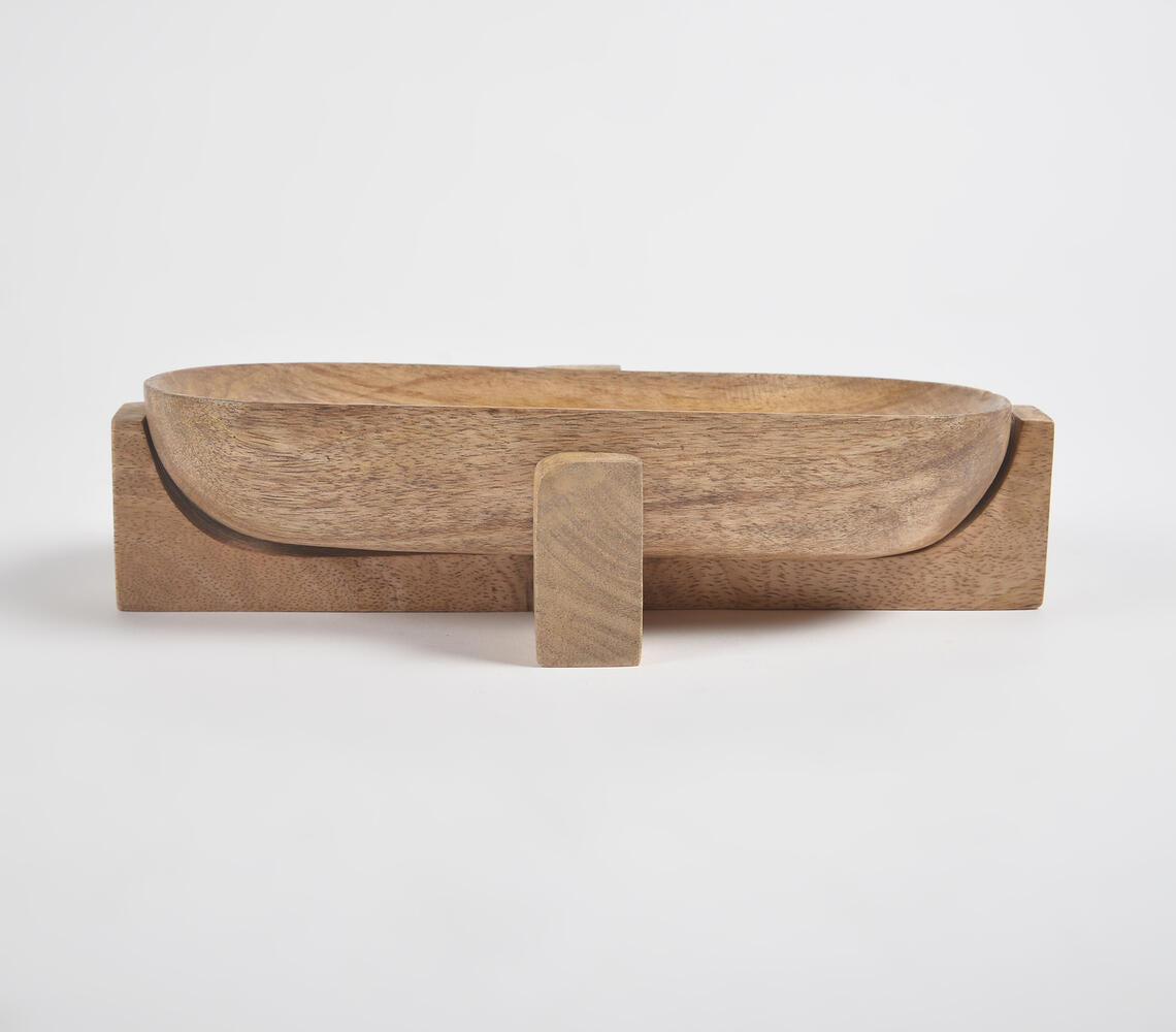 Handmade Wood Tub-Shaped Classic Trivet