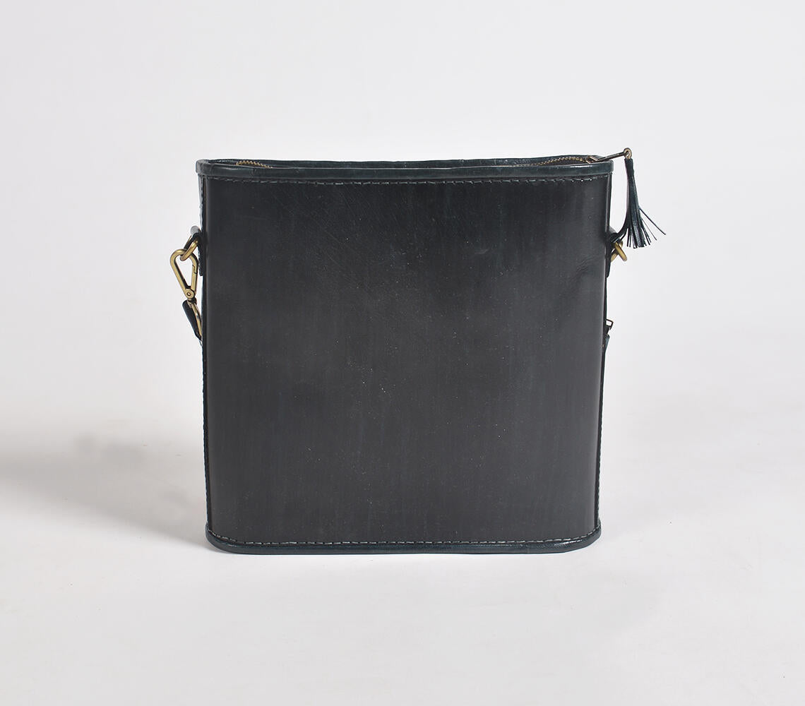 Embroidered Leather Crossbody Bag 3